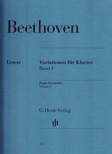 LUDWIG VAN BEETHOVEN: Piano Variations, Volume I