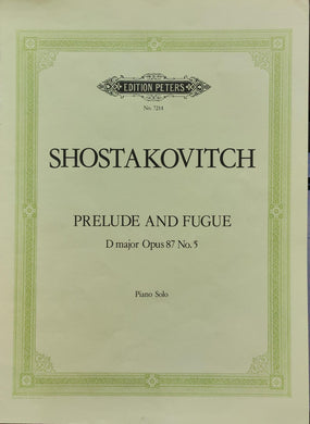 Shostakovich: Prelude and Fugue D major Opus 87 No. 5