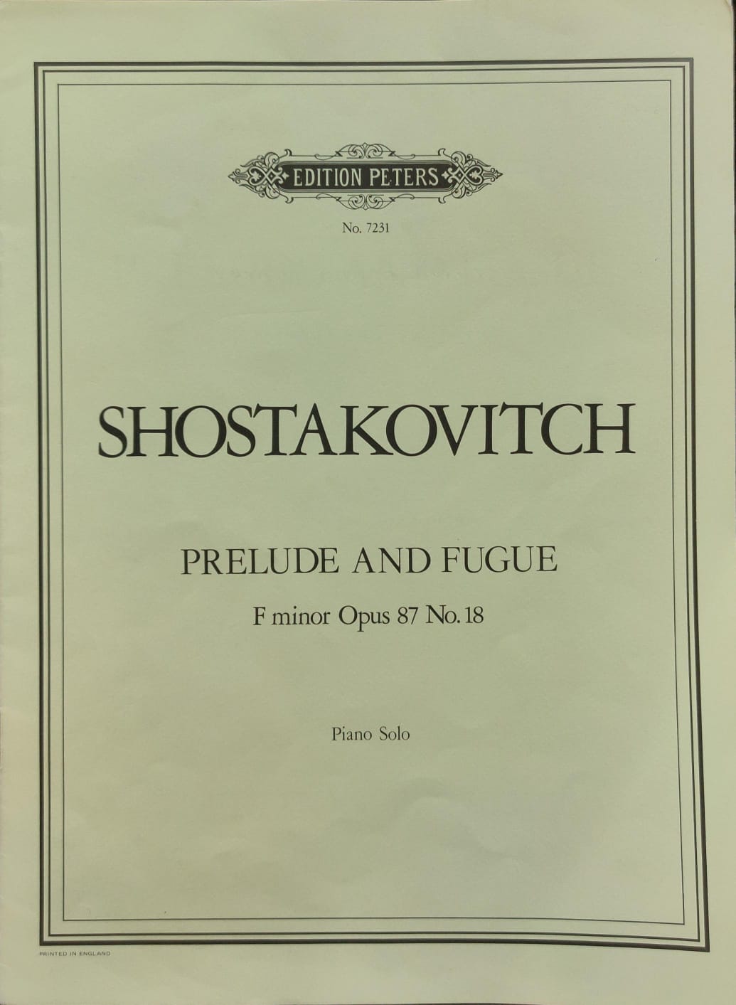 Shostakovich: Prelude and Fugue F minor Opus 87 No. 18