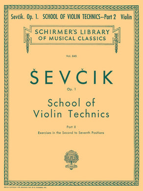 SCHOOL OF VIOLIN TECHNICS, OP. 1 – BOOK 2