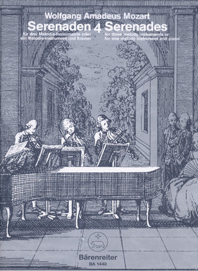 Mozart, Wolfgang Amadeus: Serenades for three melody instruments or  for one melody instrument and piano, Volume 4 in C major K. 439b/4,5
