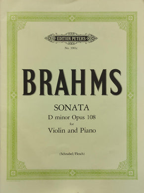Brahms: Sonata D minor Op. 108 for Violin and Piano
