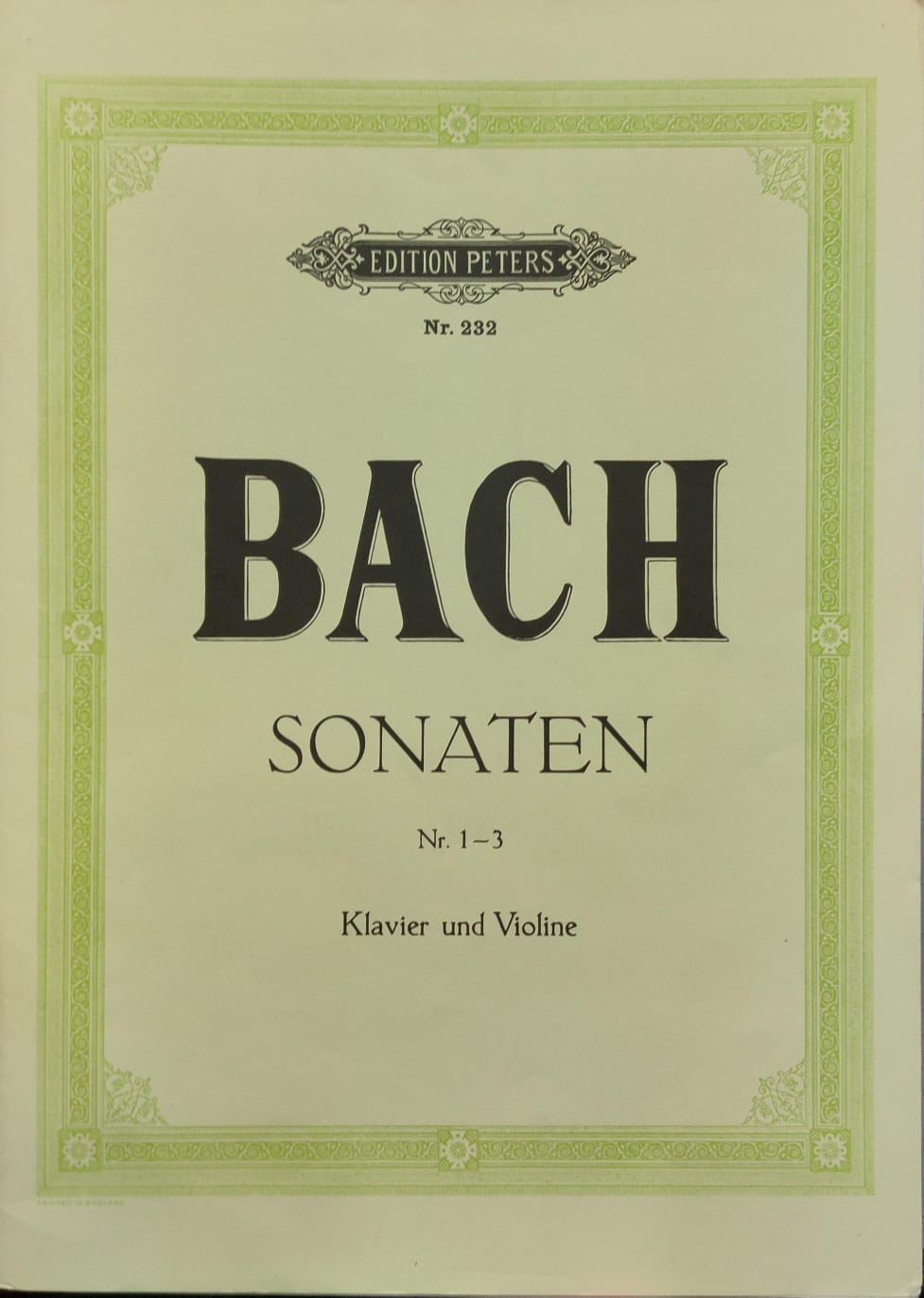 J. S. Bach: Sonata No. 1-3