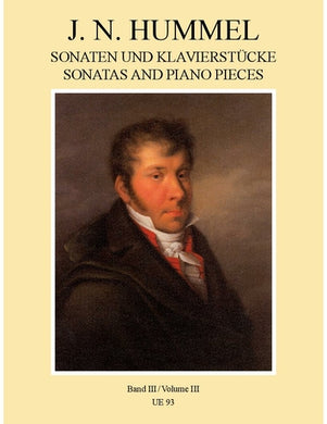 J. N. Hummel: Sonatas and Piano Pieces Volume 3