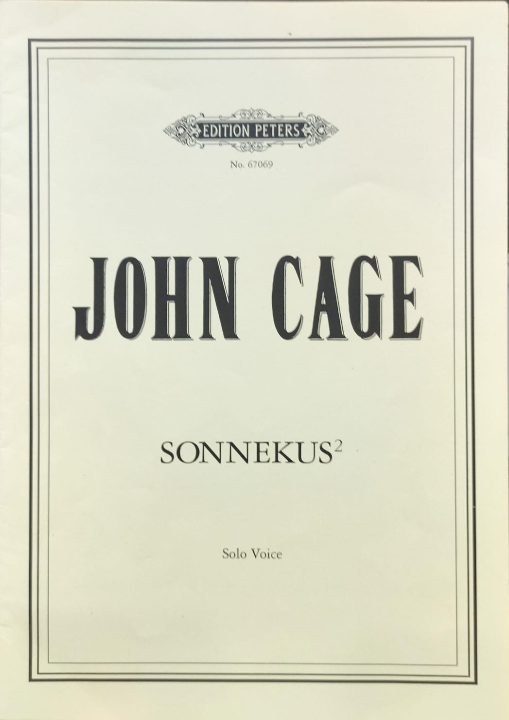 John Cage: Sonnekus 2