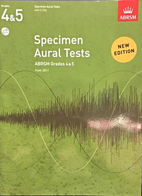 Specimen Aural tests from 2011 Gr 4-5 (Book+CD)