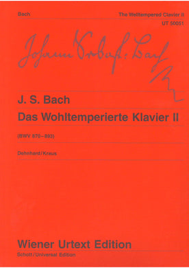 J. S. Bach: The Well Tempered Clavier Volume 2