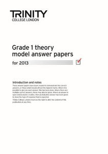 Theory Model Answer Papers 2013: Grade 1
