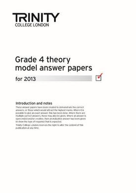 Theory Model Answer Papers 2013: Grade 4