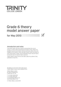 Theory Model Answer Papers 2013: Grade 6