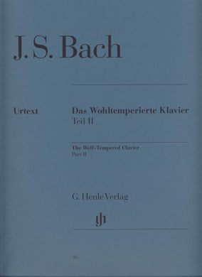 JOHANN SEBASTIAN BACH: The Well-Tempered Clavier Part II BWV 870-893
