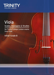 Viola Scales, Arpeggios & Studies Initial–Grade 8 from 2016