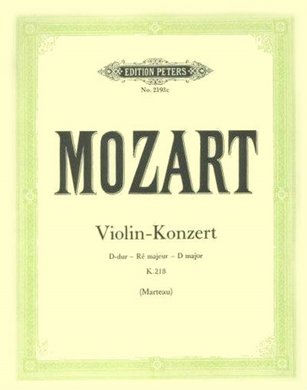 Mozart: Violin Concerto in D major K. 218