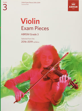 Violin Exam Pieces 2016–2019, ABRSM Grade 3, Score & Part