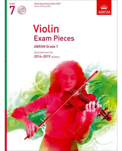 Violin Exam Pieces 2016–2019, ABRSM Grade 7, Score, Part & 2 CDs