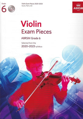 Violin Exam Pieces 2020-2023, ABRSM Grade 6, Score, Part & CD