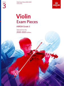 Violin Exam Pieces 2020-2023, ABRSM Grade 3, Score & Part