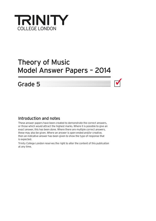 Theory Model Answers 2014: Grade 5
