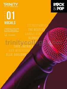 Trinity Rock & Pop 2018 Vocals Grade 1