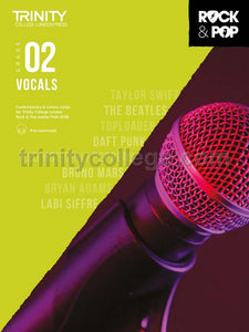 Trinity Rock & Pop 2018 Vocals Grade 2