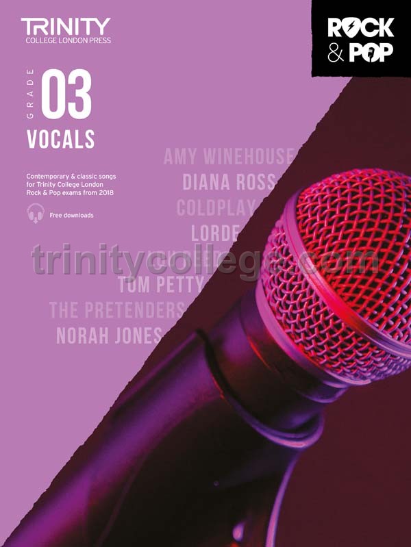 Trinity Rock & Pop 2018 Vocals Grade 3