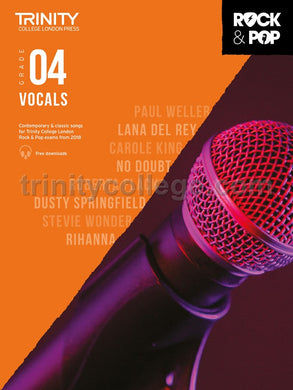 Trinity Rock & Pop 2018 Vocals Grade 4