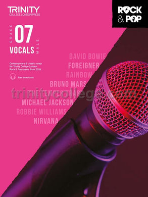 Trinity Rock & Pop 2018 Vocals Grade 7 (male voice)