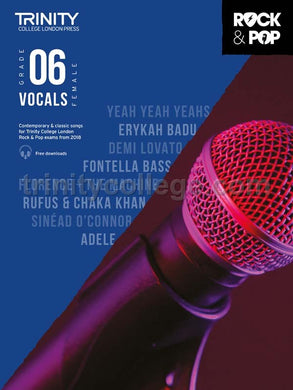 Trinity Rock & Pop 2018 Vocals Grade 6 (female voice)